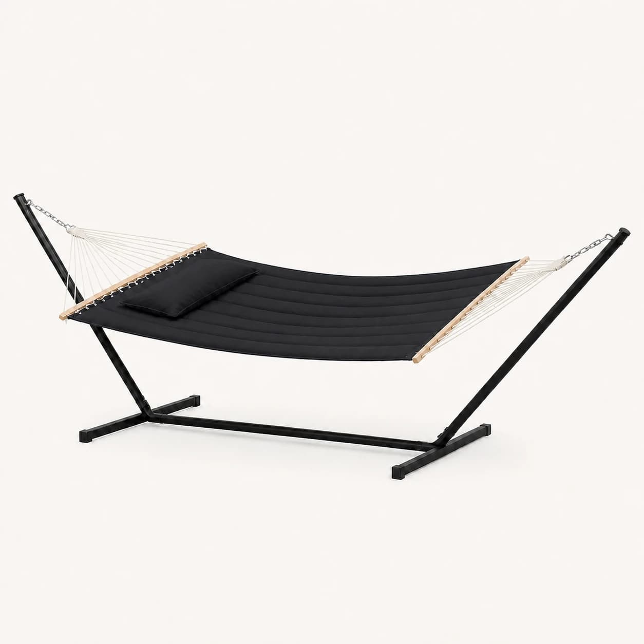 Iron Hammock Stand — Black